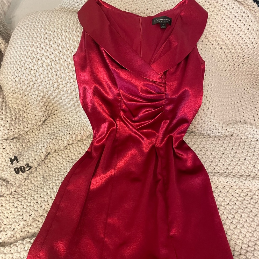 Red Holiday Party Dress (M003)
